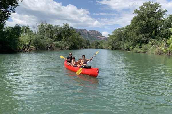 Kayak sur la rivière de l'argens