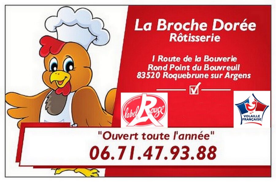 Rotisserie broche dorée