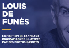 Exposition de panneaux biographiques Louis de Funes